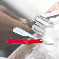 Afeitadora de Primavera con Borde Dural Anti Deslizante para Eliminación de Vello Corporal Cuerpo Bárdago Rostro Uñas Diseño de Hoja Afeitar - details 4