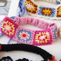 Diadema tejida de flores, banda para el cabello de estilo étnico bohemio colorido, accesorios para el cabello para niña, pañuelo de ganchillo hueco Pastoral para viaje - details 4