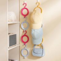 Estante de plástico para gorra de béisbol, colgador de almacenamiento para sombreros de Color brillante, montado en la pared, ahorro de espacio, 4 Uds. - details 9