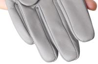 Guantes de piel de oveja para mujer, manoplas cortas de terciopelo fino para pantalla táctil, de cuero, de buena calidad, para invierno, 2226 - details 133
