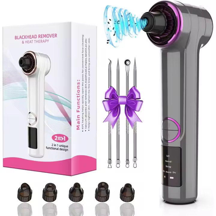 Kit de Aspiradora para Pimientes Negros Limpiador de Poros con Compresión Caliente - 1