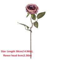 Hermosa flor de seda flores artificiales plástico simulación seda rosa ramo de novia accesorios de fotografía - details 0