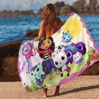 G-Gabbys D-Dollhouse Toalla de anime Toallas de baño coloridas para niña Microfibra Rápida personalizada Arena Libre Playa Yoga Spa Gimnasio Piscina - details 6