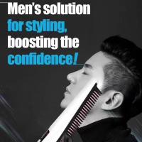 Peine Multifuncional para Peluquería Alisador de Barba Eléctrico Estilizador de Cabello Rápido para Hombres Enchufe de Alta Calidad Europeo - details 3