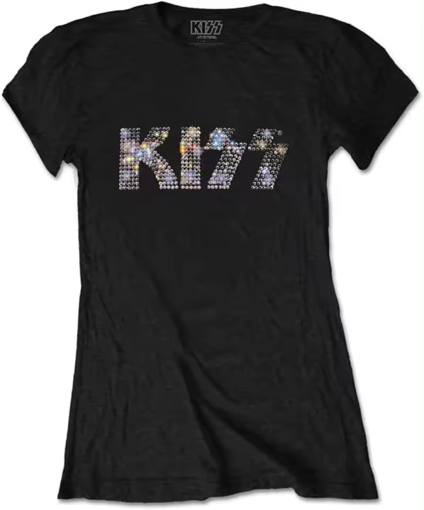 Camiseta ajustada con Logo de Diamante KISS - 1