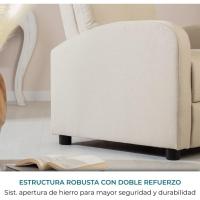 Sillón de Relajación Retrocedible Compacto, 2 Posiciones de Inclinación y Posición Cero, Apertura Push, Muebles de Masaje - details 13
