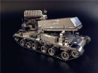 MMZ modelo nanyuan kit de modelo de Metal 122mm lanzador de cohetes multibarril Voertuig DIY 3D corte láser modelo rompecabezas juguetes para adultos - details 6