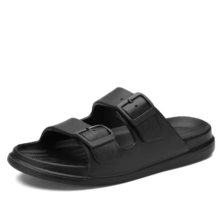 Nuevas ventas de sandalias planas 2025 para adultos con diamantes de imitación de PVC ligeras de alta calidad para hombres y mujeres a bajo precio - 1