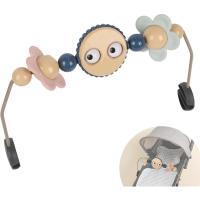 Ojos de juguete para asiento de coche de bebé, barra de juguete rebotadora de plástico segura para bebé, accesorio de rebotador para bebé fácil de instalar, sin música - details 0