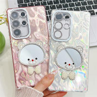 Funda de teléfono chapada de lujo con protección de película de lente para Samsung Galaxy S25Ultra S24Ultra S23Ultra con lindo diseño de espejo A56/A36/A16/A55/A35/A15/A54 Estilo resistente a caídas - details 6
