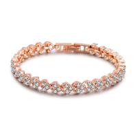Pulsera elegante para mujer, cadena de circonita cúbica, diamantes de imitación, brazalete con incrustaciones brillantes, regalos - details 4