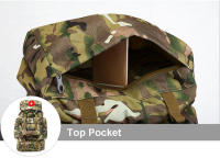 Mochila táctica de gran capacidad para hombre, bolsa militar de camuflaje de 70L, para senderismo, montañismo, caza y acampada - details 8