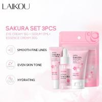 5/3 piezas/set Sakura sets de cuidado de la piel Suero Tónico Limpiador Protector solar Crema para ojos Regalo Producto de cuidado facial - details 15