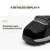Zapatos de seguridad a prueba de perforaciones para hombre, zapatillas de trabajo de verano, zapatos de seguridad ligeros con punta de acero - details 15