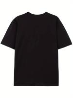 Camiseta estampada, moda urbana elegante y transpirable para hombres, top de algodón simple y cómodo, camiseta casual de cuello redondo y manga corta para el verano - details 0