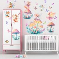 Pegatinas de Hada para Habitación de Niña Decalche de Pared de Castillo de Hongos de Princesa - details 9
