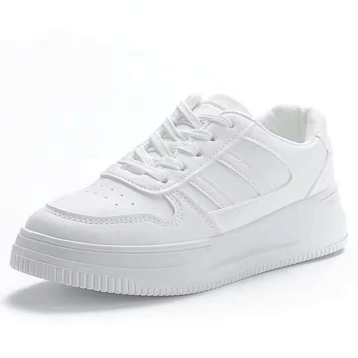 Nuevo 2025 zapatos para caminar informales blancos, marca de calzado deportivo para niñas de baja altura - 1