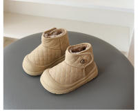 Botas de nieve para niños otoño e invierno botas de algodón botas impermeables antideslizantes zapatos de algodón de terciopelo Velcro masculino y femenino bebé botas de cuero - details 11