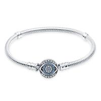 Pulsera de Plata Esterlina 925 Encanto de Mariposa Estrellas Luna Cadena de Seguridad - details 49