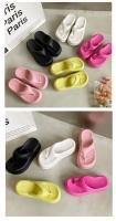 Chanclas de plataforma EVA para mujer, Sandalias de tacón cómodas, informales, para la playa, novedad de verano, 2023 - details 6