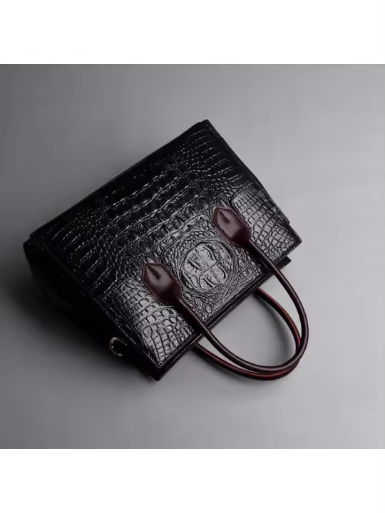 Bolsos de piel de cocodrilo para mujer, bolsos de hombre Typo - 1