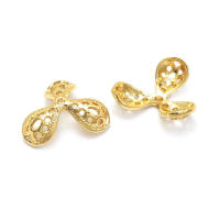 Tapas de Abalorios de Brasso Dorado 18K de Alta Calidad Accesorios de Joyería DIY para Collares y Pendientes - details 2