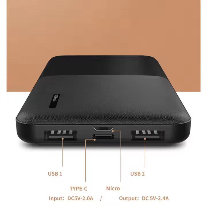 Powerbank portátil ligero, indicador LED de batería, celda de batería de polímero, se puede llevar en el avión - 1