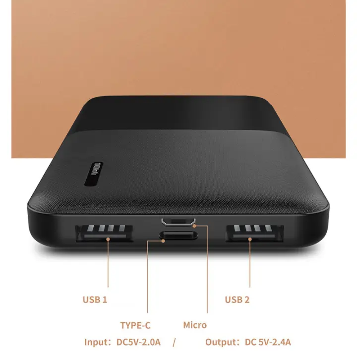 Powerbank portátil ligero, indicador LED de batería, celda de batería de polímero, se puede llevar en el avión - 1