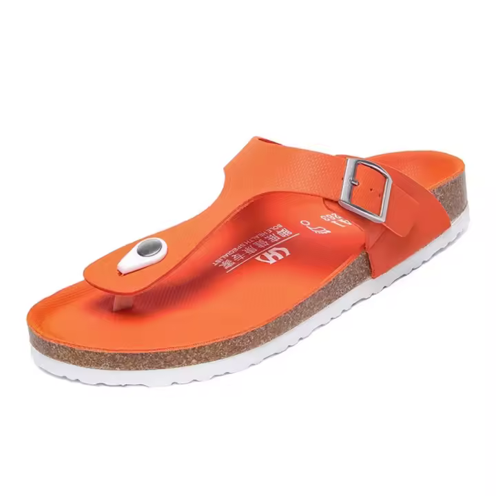 Chanclas de Cuero Microfibra para Hombre y Mujer Zapatillas Antideslizantes Duraderas para Playa y Terreno Exterior - 1