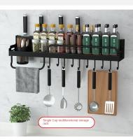 Estante de Aluminio Espacial Ahorro de Espacio, Sin Aros, Soporte Antirrojo para Cuchillos, Vajillas, Botellas de Especias Montado en la Pared - details 44