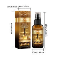 La biotina nutre la raíz, repara el cabello seco y encrespado, previene el cabello con spray para cabello denso y fijo. - details 0