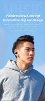 Mini auriculares inalámbricos con Clip para la oreja, audífonos de música de graves HIFI, Bluetooth, auricular deportivo único con micrófono táctil, auricular de negocios - details 2