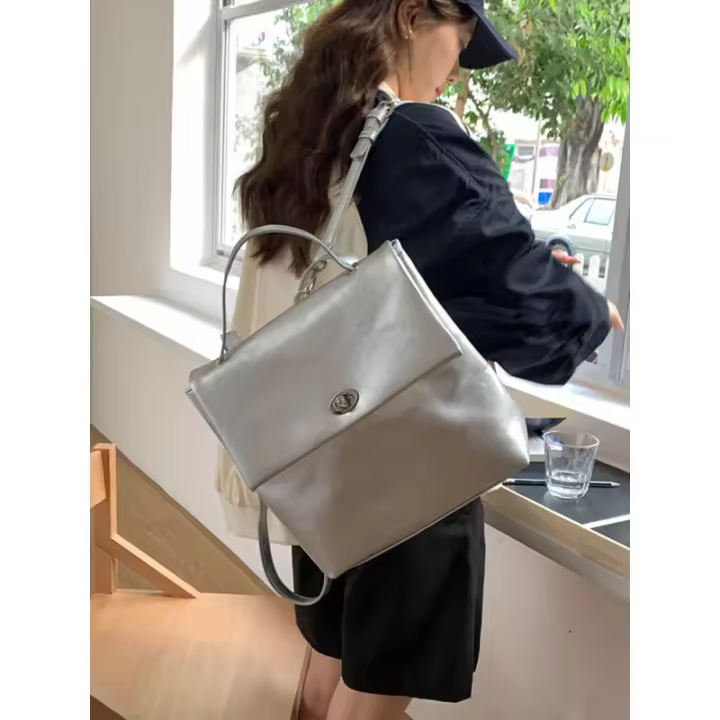 Primavera Y Verano Nuevas Señoras Mochila, Mochila De Viaje De Gran Capacidad, Multifuncional Estudiantes Universitarios Mochila, Bolso De Las Señoras - 1