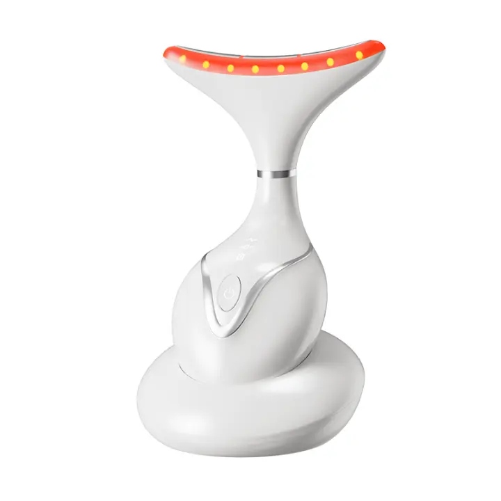 Terapia de luz roja de 9 Colores, reafirmante, eliminación de Arrugas, rejuvenecimiento de la piel, calefacción EMS, estiramiento de cara y Cuello, masaje, Device de Belleza - 1