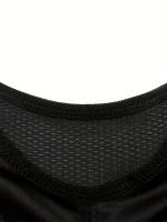 Sujetador deportivo de talla grande para mujer, color liso, holgado, cómodo y transpirable, adecuado para deportes y uso diario. - details 14