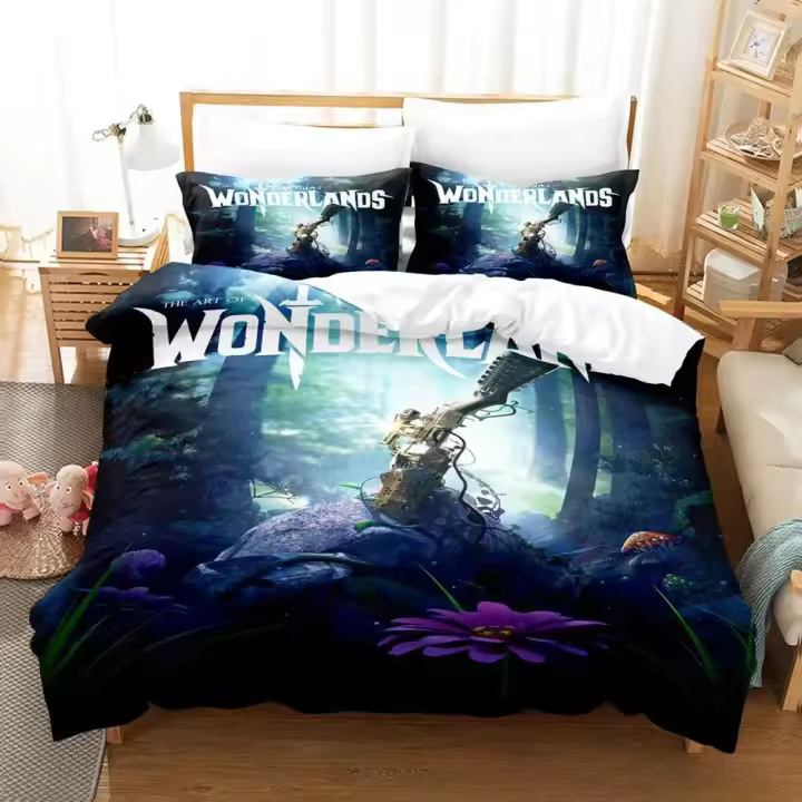 Juego de Ropa de Cama 3D de Tiny Tina Conjunto de Cama de Tamaño Rey, Reina, Solo Camilla - 1