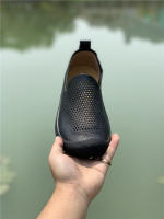 Zapatos de cuero de los hombres de cuero genuino hueco transpirable retro zapatos casuales suela suave un pedal perezoso versátil tacón plano zapatos Doudou - details 18