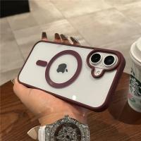 Funda transparente Magsafe de lujo para iPhone 11, 12, 13, 14, 15 16 Pro Max Mini Plus, funda de parachoques con carga inalámbrica magnética - details 5