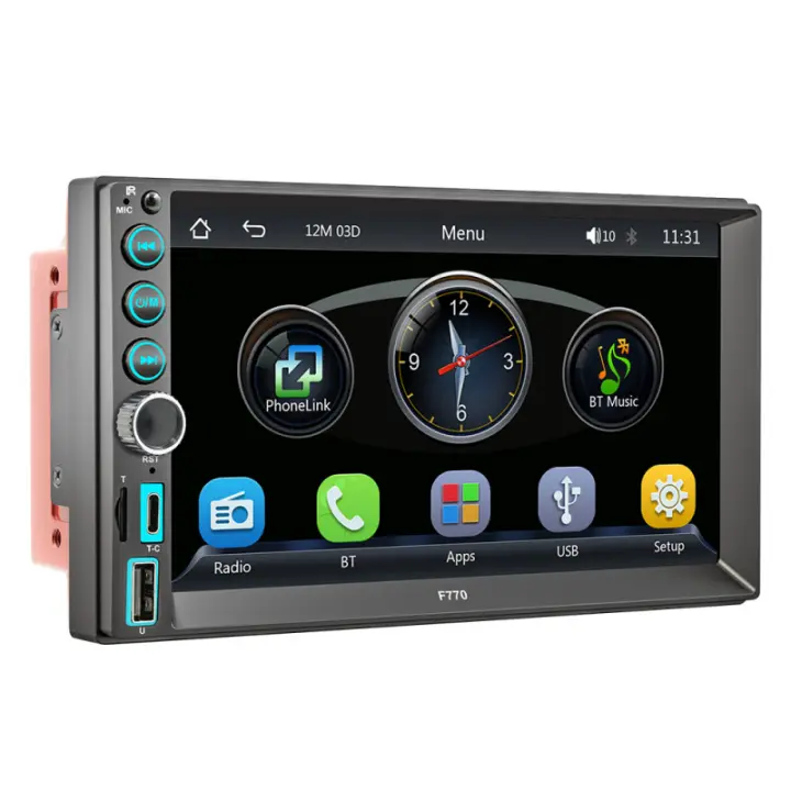 Radio Coche 7" Pantalla Táctil｜Bluetooth/Android Auto/USB/AUX｜FM HD + Manos Libres｜Instalación Plug&Play - 1