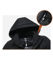 CHAIFENKO Chaqueta de Invierno de Forro de Poliéster Abrigo de Forro Removible Zip de Cierre - details 6