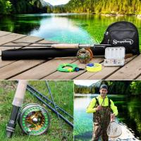 Combo de Carrete de Caña de Pescar con Mosca Ligero y Portátil Paquete Completo para Iniciar la Pesca - details 12