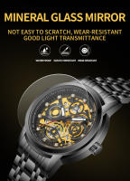 Reloj de Cuarzo WLISTH Diseño de Lujo, Multifuncional, Resistente al Agua, Correa de Acero Inoxidable, Reloj Deportivo Casual de Negocios - details 4