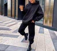 Conjunto de ropa deportiva informal para mujer, sudadera con capucha y pantalones de manga larga, moda, otoño - details 7