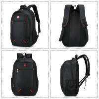 Bolsa Escolar de gran capacidad para estudiantes, mochila informal de Color sólido, Material Oxford, multifunción Simple - details 7
