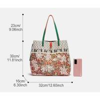CH-Bolso tipo cubo de gran capacidad para mujer, bolso de mano de alta calidad, exquisito patrón de flores, mochila de lujo de alta gama, novedad de 2024 - details 1