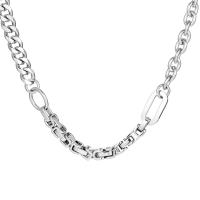 Nicho titanio acero collar collar de patchwork gargantilla moda hombre y mujer con accesorios - details 4