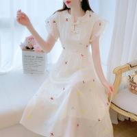 Vestido Cheongsam mejorado de estilo chino para mujer, falda larga de hada de diseño francés, novedad de verano, 2025 - details 0