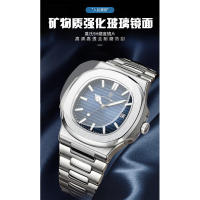 Nuevo Reloj deportivo de moda informal con banda de acero para hombre con calendario - details 7