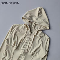 Sudadera Deportiva con Capucha de Cierre de Cremallera Estilo Corto, Ajuste Delgado, Secado Rápido, Para Mujeres al Aire Libre, Yoga, Fitness Top de Fitness de Manga Larga, Otoño - details 11