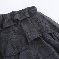 Minifalda asimétrica con diseño de volantes, cintura media, lateral, moda para mujer - details 3